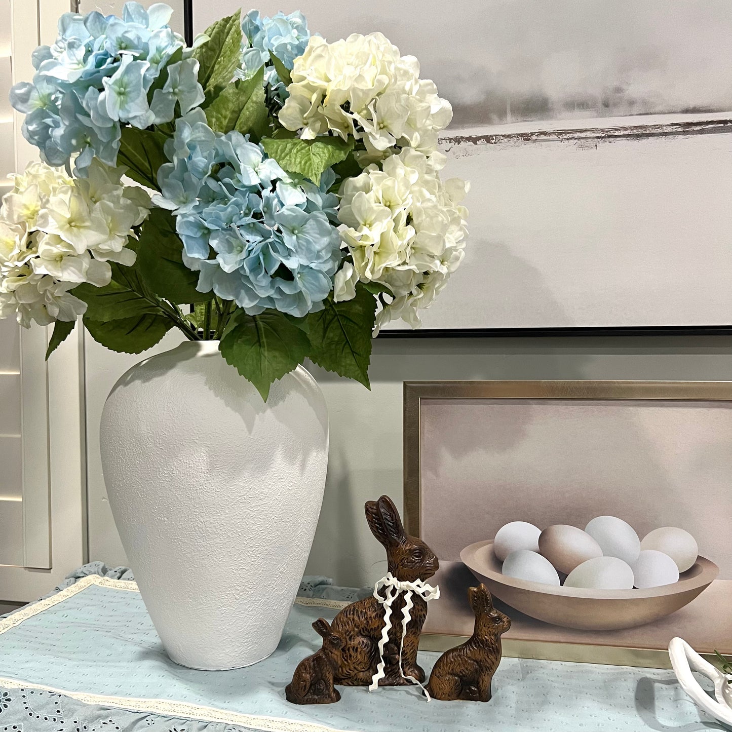 decor print :: vintage eggs in bowl