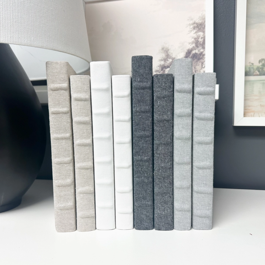 Detail of linen bump spine design