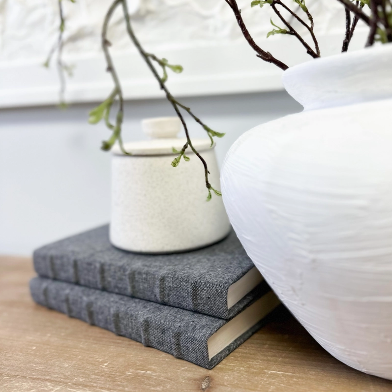 Cover image of shale linen bump spine book