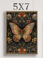 rustic fall wall art with butterfly