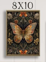 fall florals and butterfly decor print