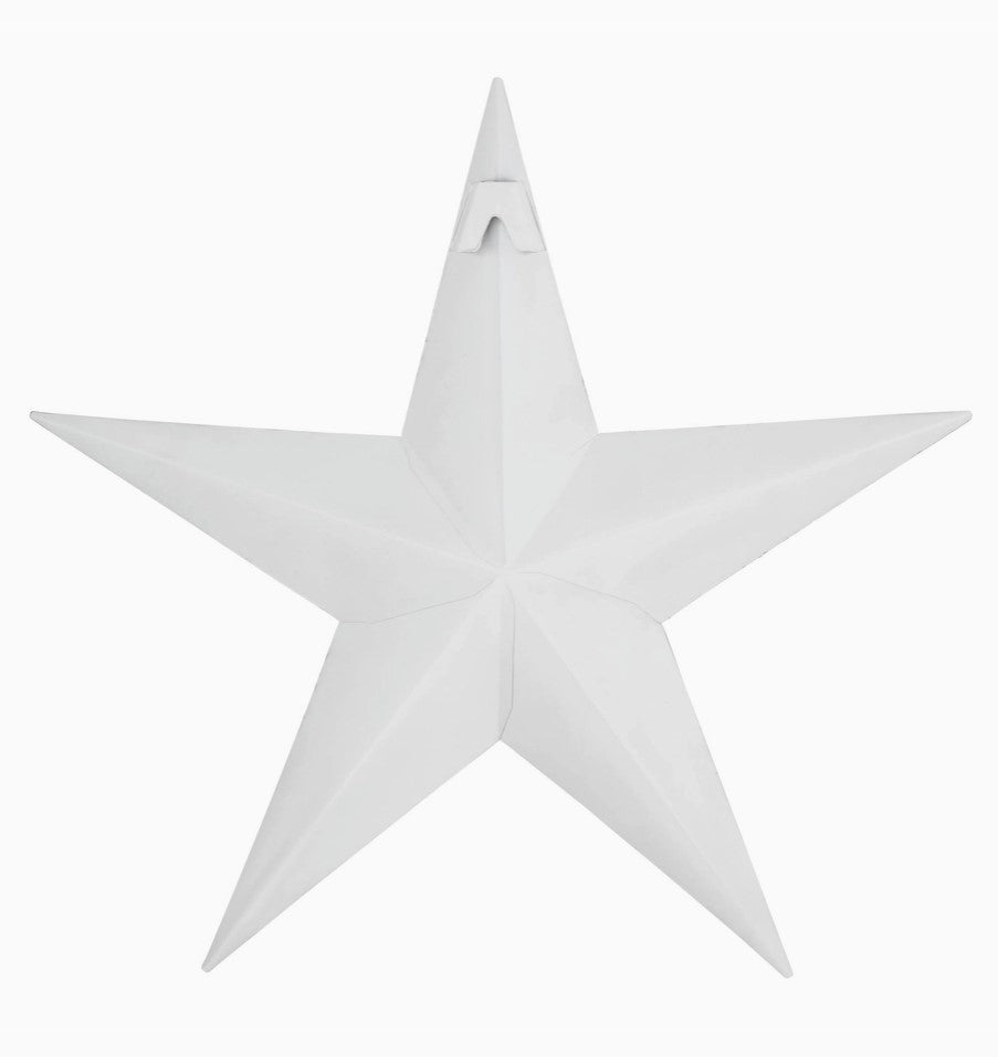 metal star :: white speckled