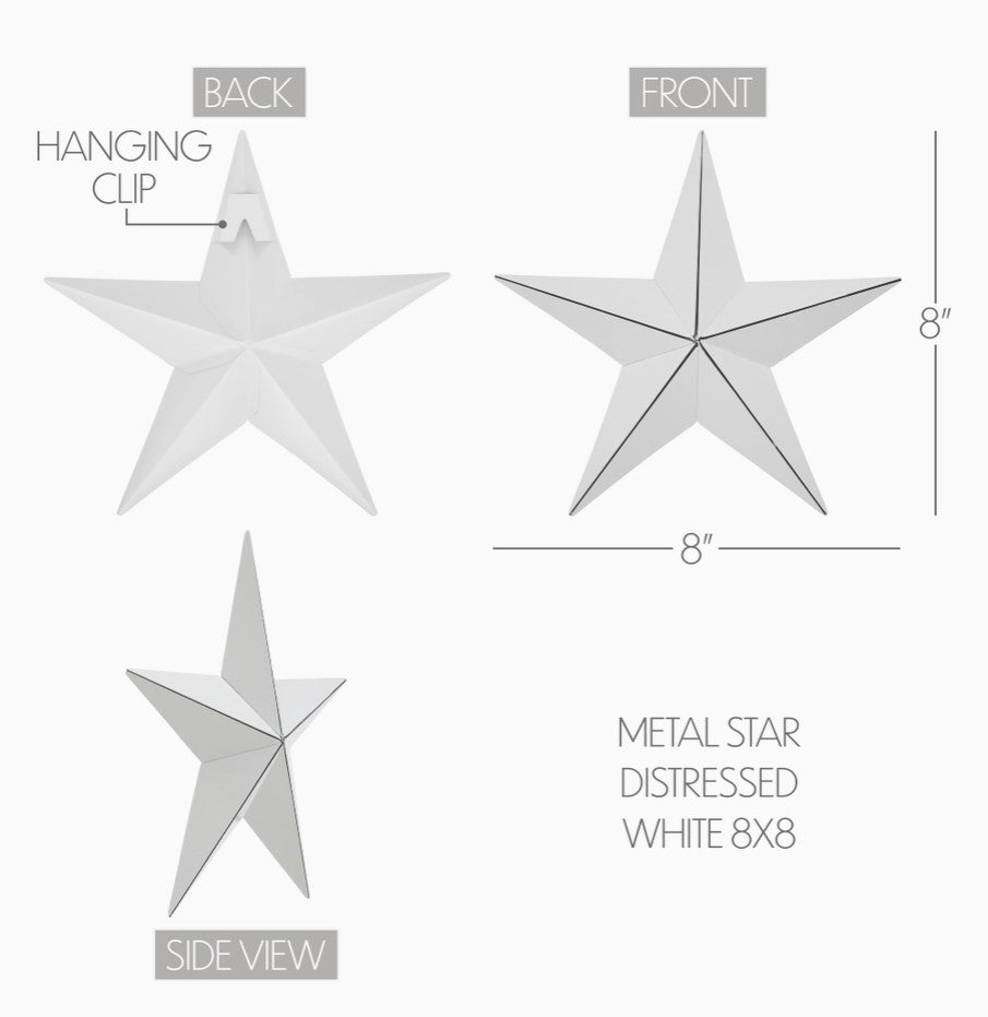 metal star :: white