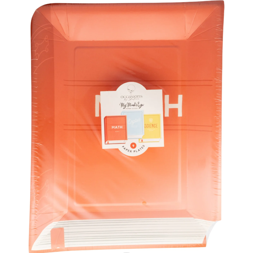Orange planner with a label on a white background