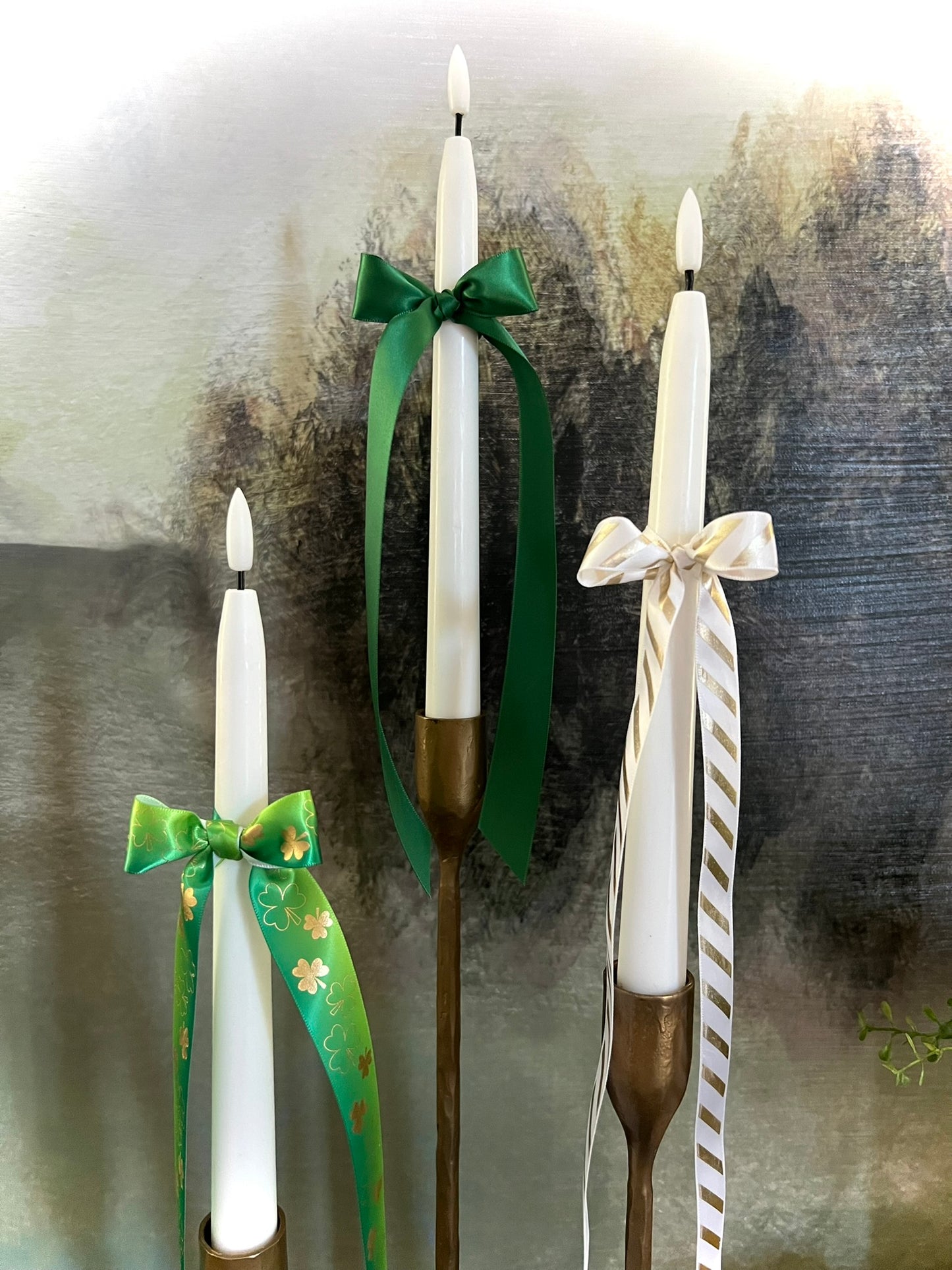 ribbon bundle :: green with shamrocks