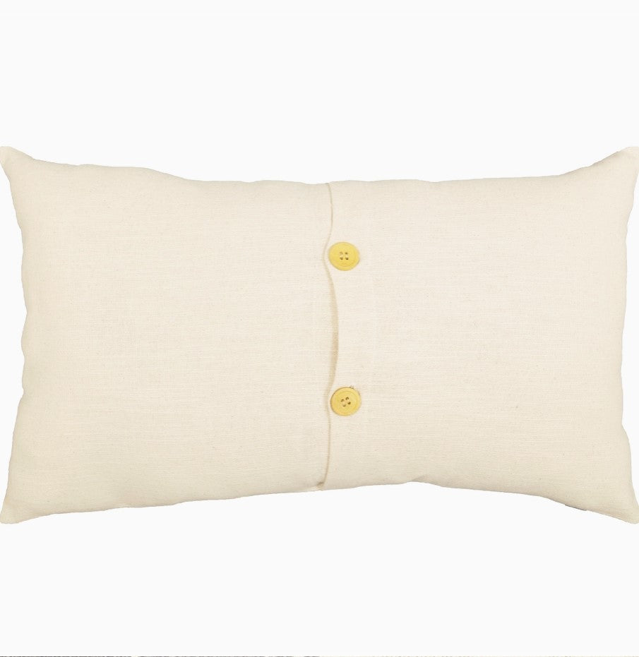 throw pillow cover :: stenciled flag