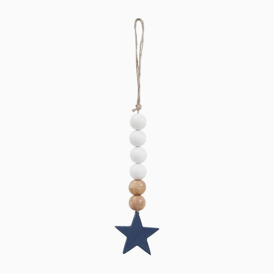 beads with blue star