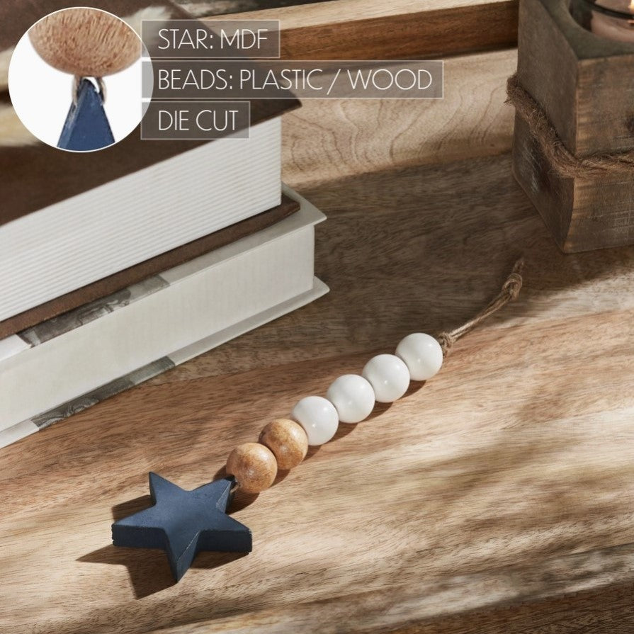 beads with blue star