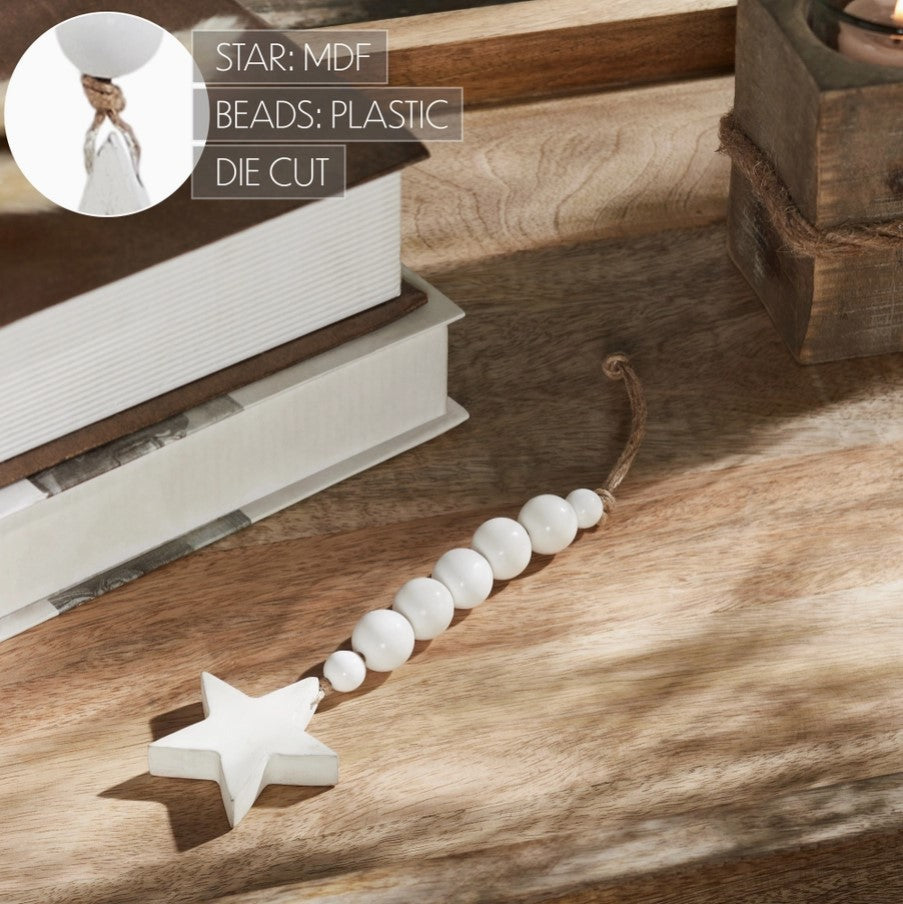 beads with white star