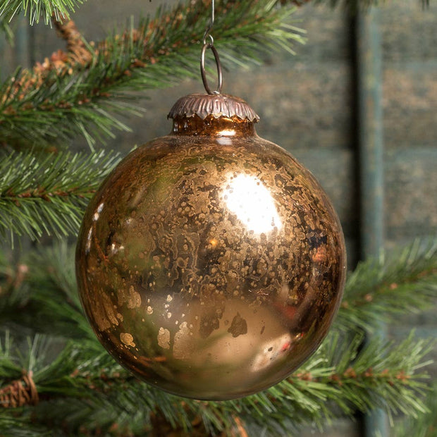 ornament :: kugel gold 4"