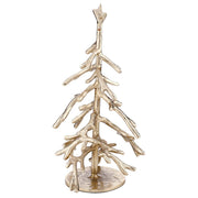 tree :: metal gold {set of 2}
