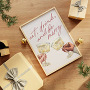 decor print :: eat, drink and be merry