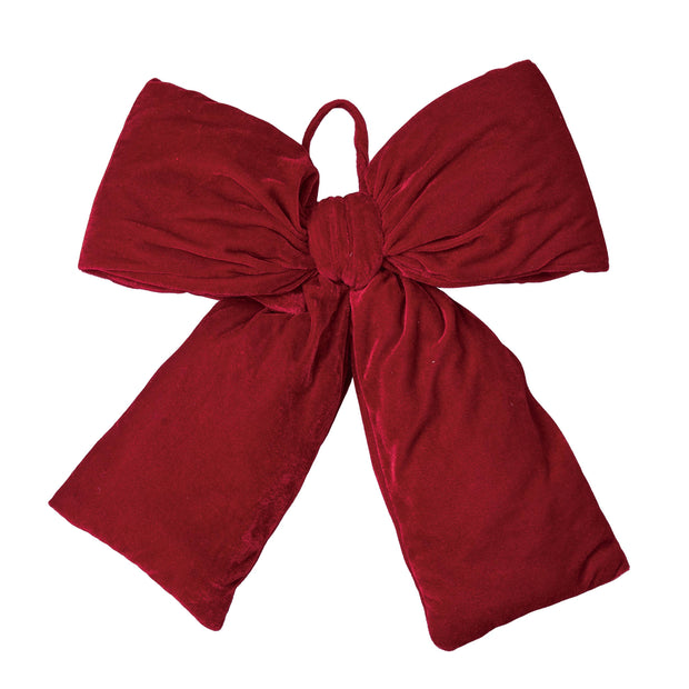 bow :: red velvet oversized