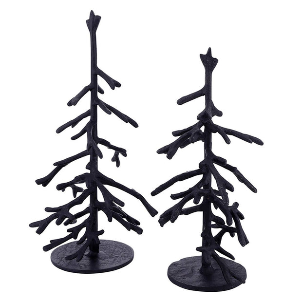 tree :: metal black {set of 2}