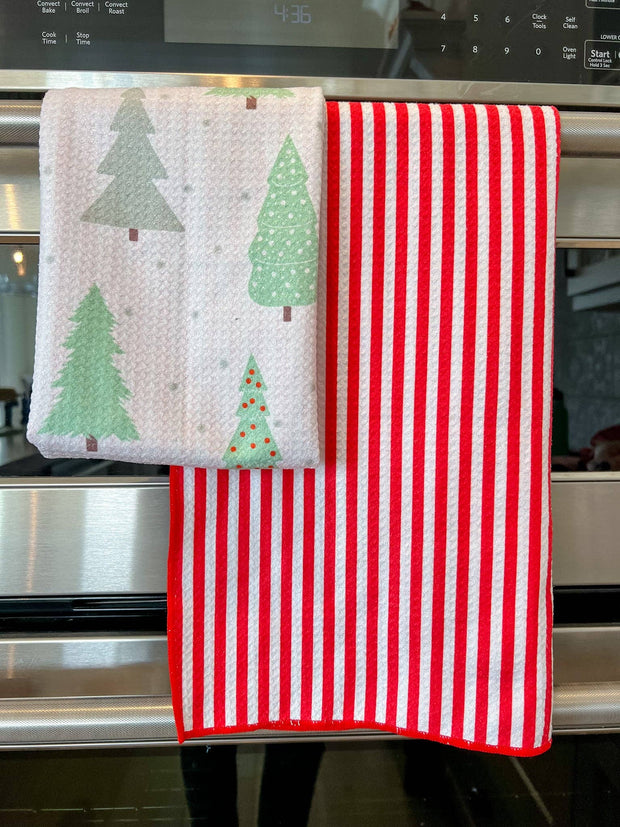 kitchen towel :: christmas tree farm
