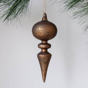 ornament :: glass finial espresso