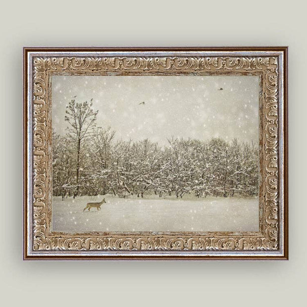 framed artwork :: winter fawn