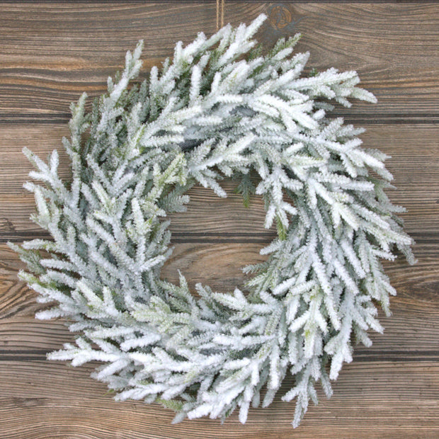 wreath :: snowy pine