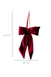 bows :: velvet deep red