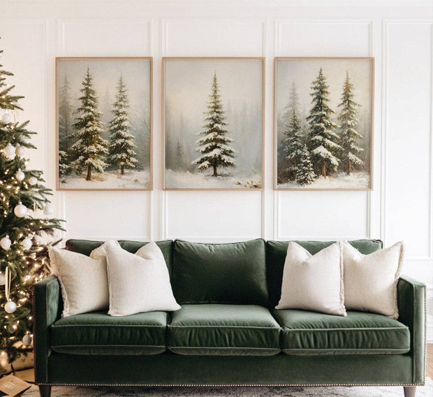 decor prints :: sundance fir trees {set of 3}