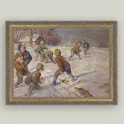 framed artwork :: the snowball fight
