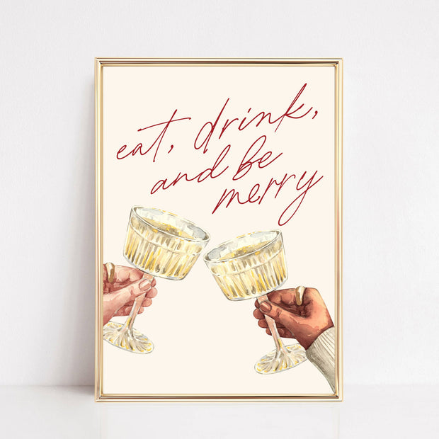 decor print :: eat, drink and be merry