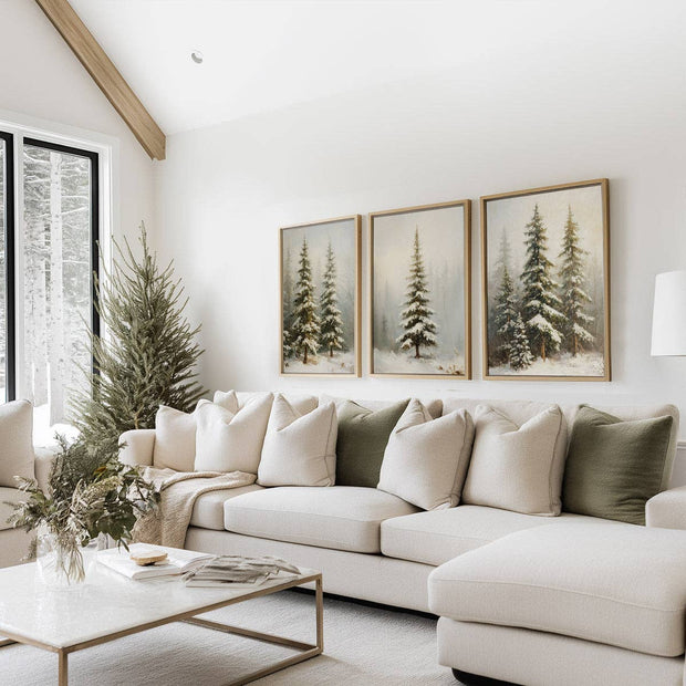 decor prints :: sundance fir trees {set of 3}