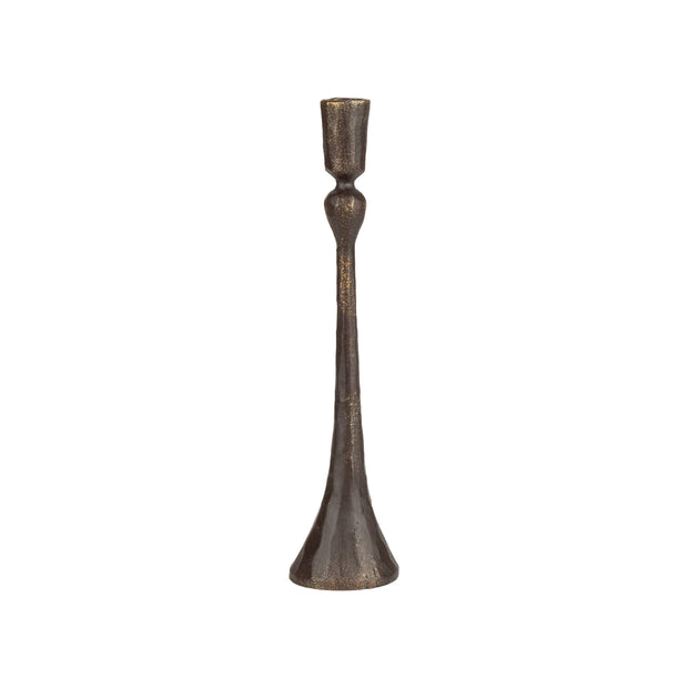 taper candle holder :: antique bronze {medium}