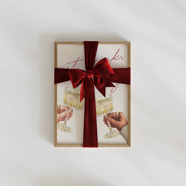 decor print :: eat, drink and be merry