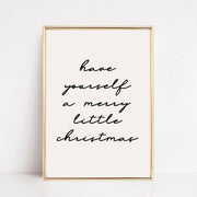 decor print :: have yourself a merry little christmas