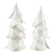 trees :: handmade white {set of 2}