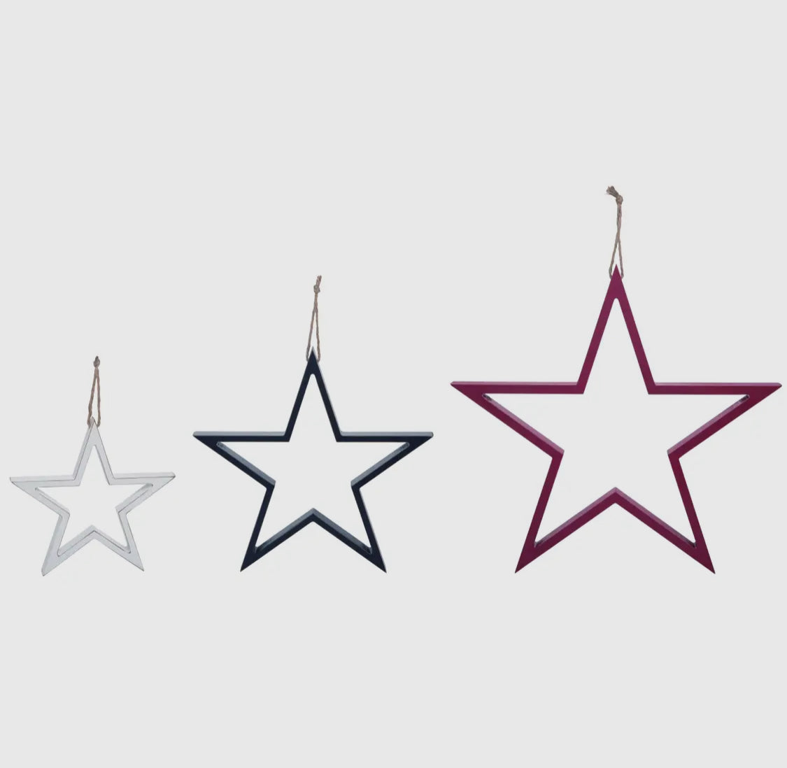 hanging stars {set of 3}