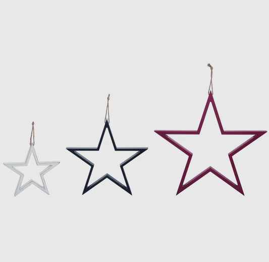 hanging stars {set of 3}
