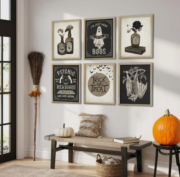 decor print {set of 6} :: trick or treat