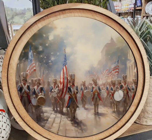 frame :: patriotic band with flag
