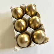 eggs :: gold {set of 6}