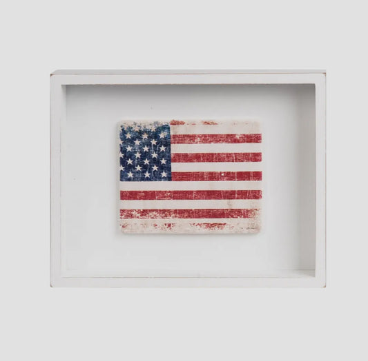 frame :: distressed graphic American flag