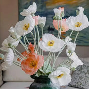 floral stem :: white poppy