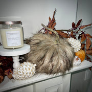 pumpkins :: plush fur {set of 2}