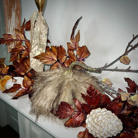 pumpkins :: plush fur {set of 2}