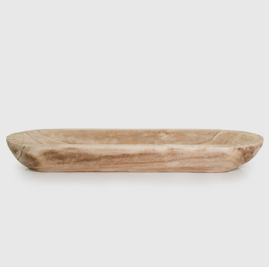 wood dough bowl