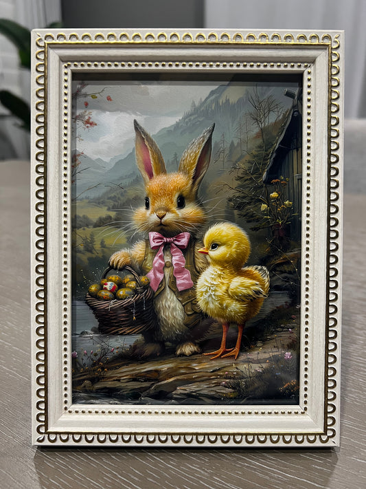 decor print :: bunny & chick