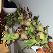 green and purple faux figs