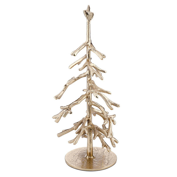 tree :: metal gold {set of 2}