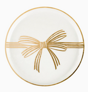 appetizer plates :: gold bow {set of 4}
