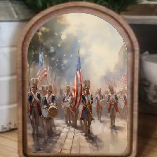 frame :: patriotic band with flag