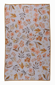 Fall-themed botanical tea towel