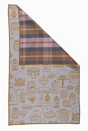 sugar and spice kitchen towel hanging