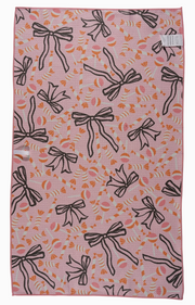 cozy autumn kitchen towel with porch design