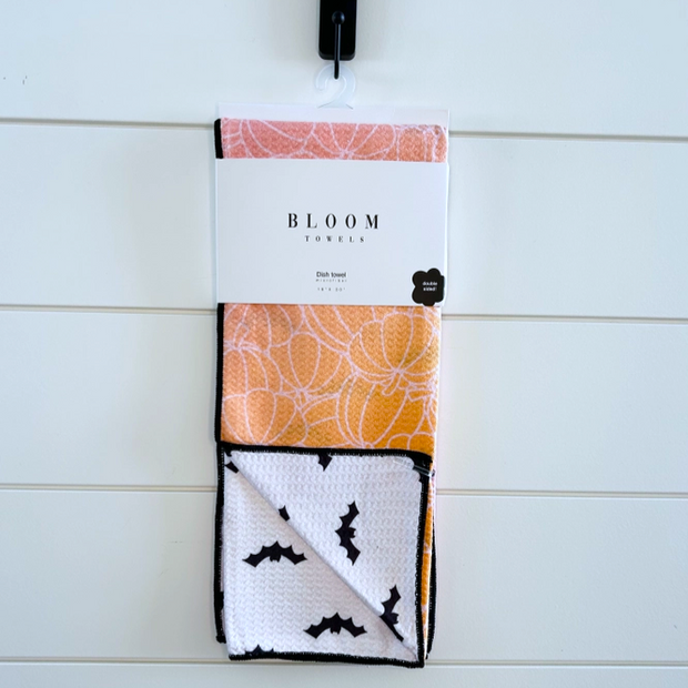 decorative towel featuring pumpkin spice lettering